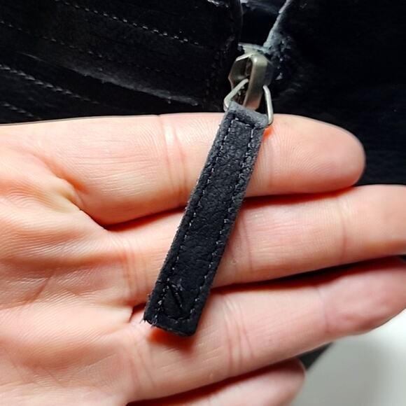 PAUL GREEN MALIBU SLICED ZIP ANKLE BOOTIES BLACK NUBUCK NWOB SIZE 8.5 - Picture 9 of 16